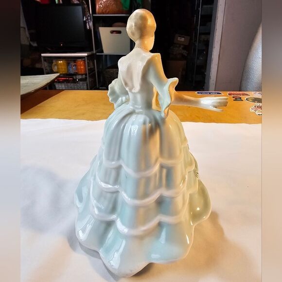 Vintage Romanian Curtsy Porcelain Lady Figurine - Picture 5 of 11